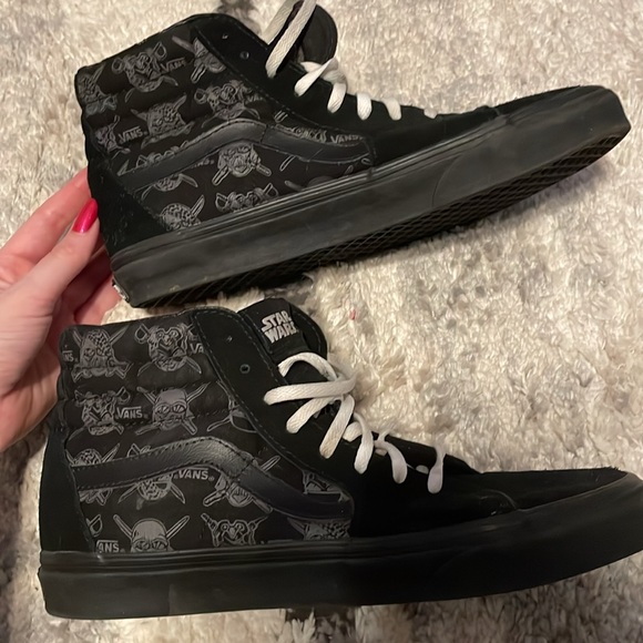 Limited Edition Darth Vader Star Wars Sk8 Hi High Top Vans Sneakers - Picture 2 of 5